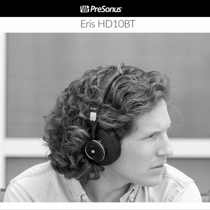 PreSonus Eris Headphones Deliver Studio Quality with Bluetooth